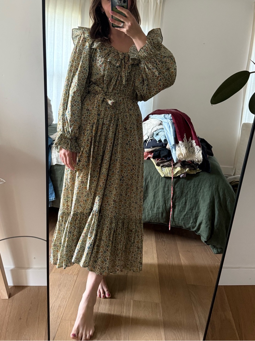 Doen VEREDIS DRESS -- SUNSHINE POPPY BELL FLORAL - Picture 6 of 6